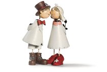 Kissing bridal pair 2 asst. 16 cm 6 pcs.
