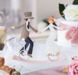 Bridal couple seesaw