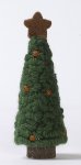 Tree with star 8 pcs. green 23 cm