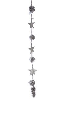 Guirlande avec cônes de pin 6 pcs.