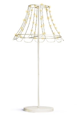 Lamp white high 108 cm with LED 2 pcs.