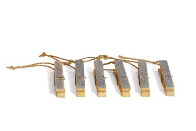 Klammer silber SET/6 9 cm VE 12 Sets