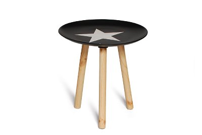 tavolino con stella 45/ø 43 cm; 2 pz.