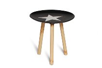 tavolino con stella 45/ø 43 cm; 2 pz.