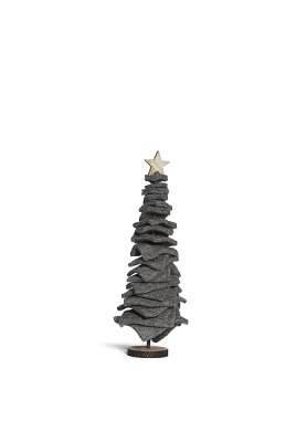 Sapin avec étoile 12 pcs, 45 cms