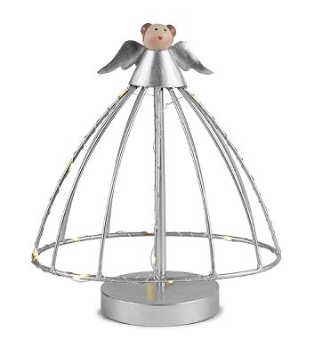 ange métal avec LED 26 cm, 4 pcs