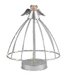 Metal angel with LED 26 cm, 4 pc
