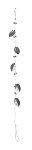 metal garland leafs 87 cm 12 pc