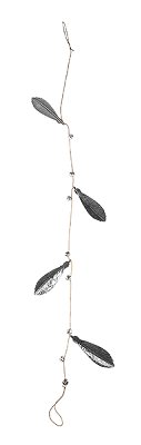 metal garland leafs 115 cm 8 pc