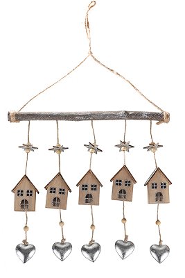 woodenhouse decoration 30x30 cm 3 pcs.