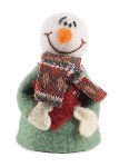 eggwarmer snowman with scarf 11 cm 12 pcs