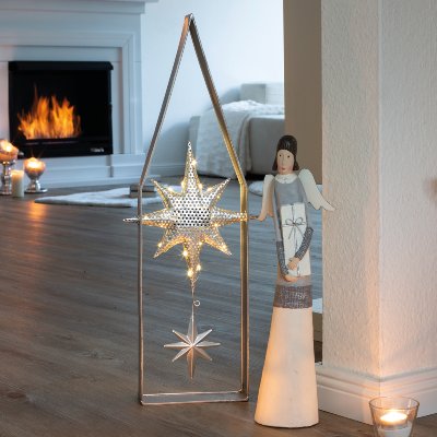 Engel mit Geschenk 45 cm VE 2