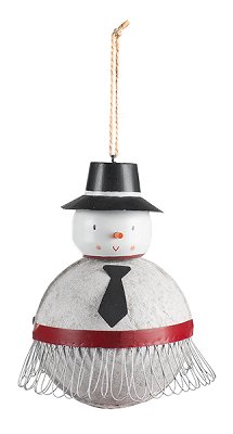 boule bonhomme de neige 16 cm 6 pcs.