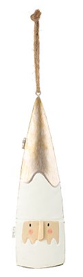 santa tête boîte d´or 20 cm 6 pcs