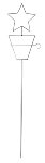 Vogelfutterstick Stern 123 cm VE 8