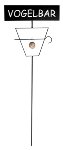 bird feeder stick "Vogelbar" 123 cm 4 pcs.
