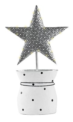 star in a vase with LED 50 cm 2 pcs.