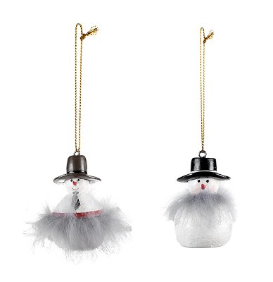 pupazzo di neve 2 ass. 5 cm; 24 pz.