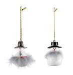 pupazzo di neve 2 ass. 5 cm; 24 pz.
