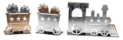 tealightholder train SET/3 50x16 cm 3 Sets