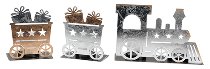 tealightholder train SET/3 50x16 cm 3 Sets