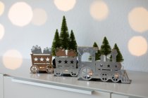 tealightholder train SET/3  50x16 cm 3 Sets