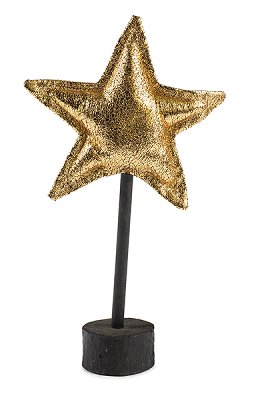 star on base 28 cm gold 6 pcs.