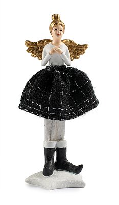 Angel with black dress 17 cm 12 pcs.