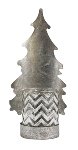Teelichthalter Tanne silber 35 cm VE 4