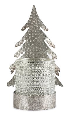 photophore sapin argent 23 cm 6 pcs.