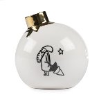 Vase Kugel mit Nikolaus 11 cm VE 10