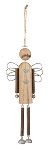 angel ornament silver 26 cm 6 pcs.