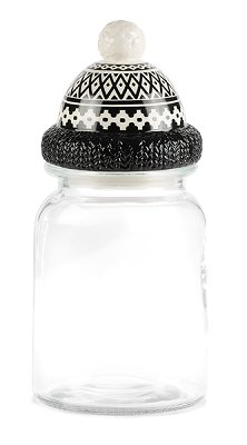 Tin with cap black 24/ø9 cm 6 pcs.