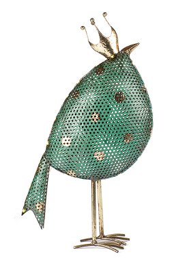 Bird green with LED 42 cm 2 pcs.