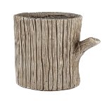 Pot de fleur tronc 4 pcs, 18ø14 cm