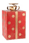 candle holder giftbox with dots 32x37 cm 2 pcs.