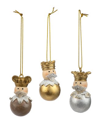 Kings ornaments 3 ass.