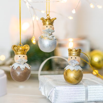 Kings ornaments 3 ass.