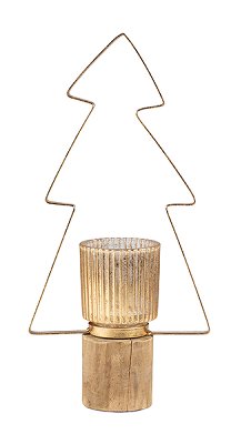 Portatealight albero oro