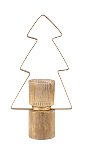 Tealight holder tree gold