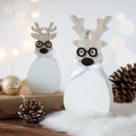 Renne avec des lunettes