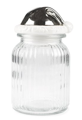 Glas mit Nikolausmütze