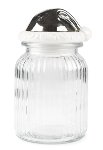 boîte avec chapeau de père noël argent 20 cm6 pcs.