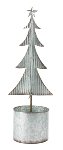 Flower pot tree silver