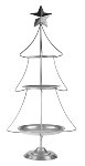 etagere albero argento