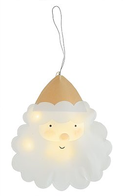 Santa ornament with LED