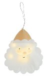 santa ornament 25 cm with LED 12 pcs.