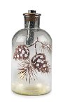 Bottle with pinecone LED