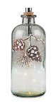 Bottiglia con pigne LED