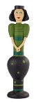 Kerzenhalter Lady grün 50 cm VE 2